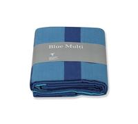 RAZIIAA MISZBHA Tappeto da yoga in cotone per meditazione, 100% cotone, blu multicolore
