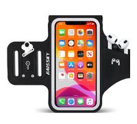 Razobws Porta Telefono Corsa, Tasche Multiple, Nero, 6,7'', per Running