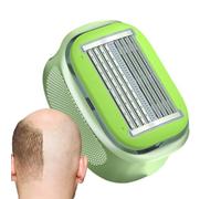Razor di testa per uomini con un calvo trimmer manuale con rasoio a secco bagnato per i baldini | Portatile per capelli per il cuoio capelluto, le gambe, le braccia, il viso, la vita di tutti i giorni