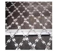 Razor Ribbon Barbed Razor Wire for Wire Fencing | Razor Wire Galvanized Barbed Wire(Silver-Set of 10)