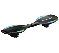 Razor Ripster Lightshow Waveboard - Tavola a Rotelle per Bambini Dagli 8 anni in su con Sterzo a 360°, Ponte Luminoso Attivato dal Movimento, 5 Modalità di Luce, Antiscivolo - Nero