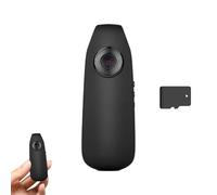 Razunoth Smart Mini HD Camera, 1080p HD Night Vision and Motion Detection, 130° Wide-Angle Lens, Portable Pocket Tiny Body Cams with Back Clip for Cycling Home Office Security (1set with 128g Card)