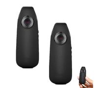 Razunoth Smart Mini HD Camera, 1080p HD Portable Bodycam, Motion Detection & Video Recording, Portable Pocket Tiny Body Cams with Back Clip for Cycling Home Office Security (Black*2,32G)