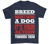 Razza Doesn'T Definire Un Cane Azioni Do Uomo T-Shirt 100% Cotone