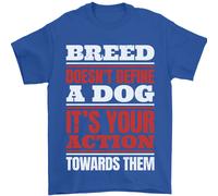 Razza Doesn'T Definire Un Cane Azioni Do Uomo T-Shirt 100% Cotone