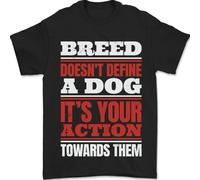 Razza Doesn'T Definire Un Cane Azioni Do Uomo T-Shirt 100% Cotone