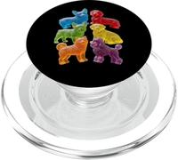 Razze di cani gommosi - Dolci caramelle colorate PopSockets PopGrip per MagSafe