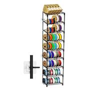 Razzi Fidel Rack modulare per stampante 3D a 9 livelli - Supporto per bobina in metallo, può contenere fino a 54 × 1 kg bobine, livelli personalizzabili, montaggio senza attrezzi