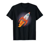Razzo Comic Space Moon Missile Maglietta