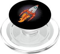 Razzo Comic Space Moon Missile PopSockets PopGrip per MagSafe