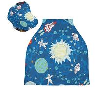 Razzo Dell'Universo Passeggino Tettoia Copri Seggiolino Copertura Infermieristica Auto per Bambini per L'Allattamento Al Seno Morbido Traspirante Elastica Tettuccio