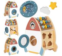 Razzo in legno per bambini con attività TOOKY TOY