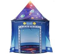 Razzo spaziale bambini Tenda per neonati e bambini Tenda a tema nave spaziale astronauta interni esterni Tenda pop-up portatile Giocattolo spaziale Tenda giochi a tema in casa regalo di compleanno