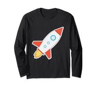 Razzo Spaziale per Bambini -Terra, Pianeti di atterraggio sulla Luna Astronauta Maglia a Manica