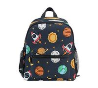 Razzo Spaziale Pianeta Stella Zaino per Asilo Nido Prescolare Bambini Studente Bookbag Zainetti per Viaggio Ragazze Ragazzi 2-7 Anni Capretto