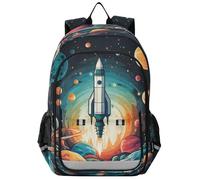 Razzo Spaziale Pianeti Stella Zaino Scuola Ragazzo Ragazze Zaini PC Portatili Zainetti Zaino Casual Scuola Viaggio per Donna Uomo