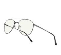 RB.Pilot Occhiali da lettura aviatore per uomo e donna con lenti a blocco luce blu, grigio, Lens Widthe:54 Milimeters