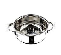 RB RENBERG Steam Chef - Vaporiera in acciaio inox - 18 cm - Finitura lucida - Manico cavo argentato - Adatta per induzione e tutti i piani di cottura