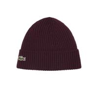 Czapka zimowa Lacoste Unisex Ribbed Wool - oxalis - Viola