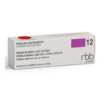 RBB LAME SGORBIE STERILI MONOUSO ACCIAIO AL CARBONIO 20 PZ 12 MM