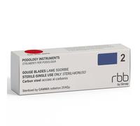 RBB LAME SGORBIE STERILI MONOUSO ACCIAIO AL CARBONIO 20 PZ 2 MM