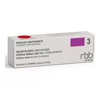 RBB LAME SGORBIE STERILI MONOUSO ACCIAIO INOSSIDABILE 20 PZ 3 MM