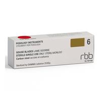 RBB LAME SGORBIE STERILI MONOUSO ACCIAIO INOSSIDABILE 20 PZ 6 MM