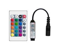 RBBCYQDV Controller Bluetooth RGB Striscia LED for smartphone Telecomando Adatto for DC5-24V USB5V 5050 3528 Striscia luminosa RGB(24 keys DC 5-24V)