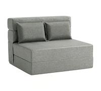 RBFGYIOP 4-in-1 Convertible Folding Sofa Bed Chair with 2 Pillows - Tufted Twin Sleeper Loveseat, Portable Pull-Out Futon Couch, Comfy Floor Lounger with Back Support for Living Room, Bedroom, Guest r