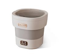 RBFGYIOP Mini lavatrice pieghevole portatile 12L - Ultra silenziosa 45dB - Risparmio energetico - Ideale per biancheria intima, abiti da bambino, piccoli carichi - Perfetta per casa, appartamenti,