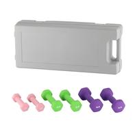 RBFGYIOP Set manubri in neoprene per donne e bambini - Pesi leggeri antiscivolo - Perfetti per allenamento, tonificazione e fitness a casa - Include 1lb, 2lb, 3lb (coppie) - Con custodia in plastica