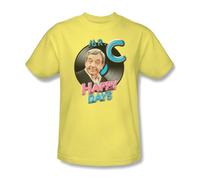 RBGhetf333 Happy Days T-Shirt Mr.C Vintage 70's TV Show Yellow Tee cbs988