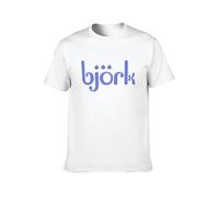 RBIHC Men's Summer T-Shirt Bjork Icelandic Logo Soft And Light White M