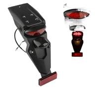 RBoand Parafango parafango posteriore per moto con fanale posteriore a LED 36,2x9 cm compatibile con montaggio universale