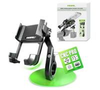 RBRL Supporto cellulare bici elettrica, sgancio rapido 1s per manubrio, corpo alluminio CNC super stabile, morsetto antivibrazione a V, non blocca fotocamera, compatibile smartphone 4,7-7,2 pollici