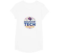 RBT Behavior Tech Regalo di apprezzamento Straordinario Maglietta, Ragazze, Bianco, S