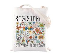 RBT - Borsa tote con apprezzamento per terapeuta comportamentale, regalo specialista del comportamento, regalo per terapeuta ABA, regalo registrato per tecnico comportamentale, Borsa Rbt, 35*40cm