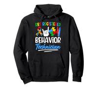RBT Registered Behavior Technician Puzzle Autism Awareness Felpa con Cappuccio