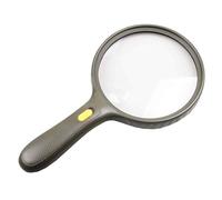 RBUDSPOLF Lente D'Ingrandimento Portatile da Lettura in Vetro Lente D'Ingrandimento Portatile, Lettura Verde Militare 13 cm Lente 3 Led Luce Doppia Velocità