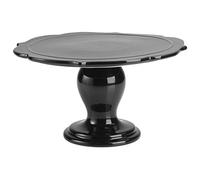 RBV Birkmann 443747 - Piatto per torta Avantgarde, diametro di 25,5 cm, in ceramica, nero lucido