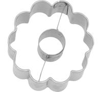 RBV Birkmann, Stampino per biscotti a forma di fiore, in acciaio inox, 2,5 × 4,5 × 4,5 cm, 189416