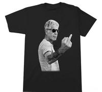 RBYSV ANTHONY-BOURDAIN-T-SHIRT-YOUR-NUMBER-1-THE-FINGER-TEE-PARTS-UNKNOWN Black