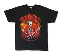 RBYSV Blaze Ya Dead Homie Burning City T-Shirt Graphic Top Printed Shirt Short Sleeve Mens Tee Black XXL