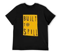RBYSV Built to Spill Band T Shirt Graphic Tee Printed Top for Mens Black XL Colour35 M