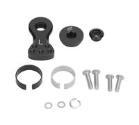 RC 25T Servo Saver Forza regolabile Servo in lega di alluminio Sterzo migliorato per veicoli telecomandati 1/10 (Nera)