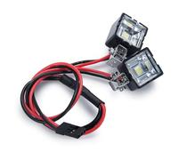Rc Aggiorna Parti Per Axial Per SCX10 Per Wraith Per TRX-4 Per TRX-6 1/10 RC Crawler Auto Di Aggiornamento Delle Parti Simulazione Spolight Lights Feelights Accessori Decorazioni(Square)