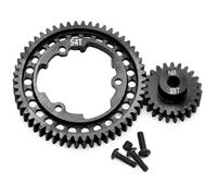 RC Aggiornamento Compatibile Con 1/5 Per Trxs Per X-Maxx 1/7 X0-1 1/10 Per Maxx 1/10 Per E-REVO 2.0 Parti Per Auto RC M1 46T 50T 52T 54T Ingranaggio Motore In Acciaio Temprato