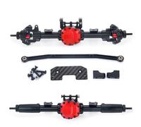 RC Aggiornamento Compatibile Con Axial Per SCX10 II AX90046 90047 90027 1/10 RC Per Rock Crawler Parti Di Automobili Anteriore In Metallo Asse Posteriore Dritto Assale Completo