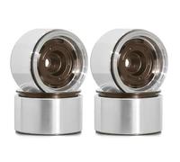 RC Aggiornamento Compatibile Con Axial Per SCX24 AX24 Per TRX4M 1/18 1/24 RC Crawler Car Parti Di Aggiornamento 4 Pezzi In Metallo Da 1,0 Pollici Cerchione Beadlock Mozzo Ruota