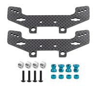 RC Aggiornamento Compatibile Con Tamiya Per TT02 TT02R 1/10 RC Car Upgrade Parts Piastre Per Torre Ammortizzatori Anteriori E Posteriori In Fibra Di Carbonio